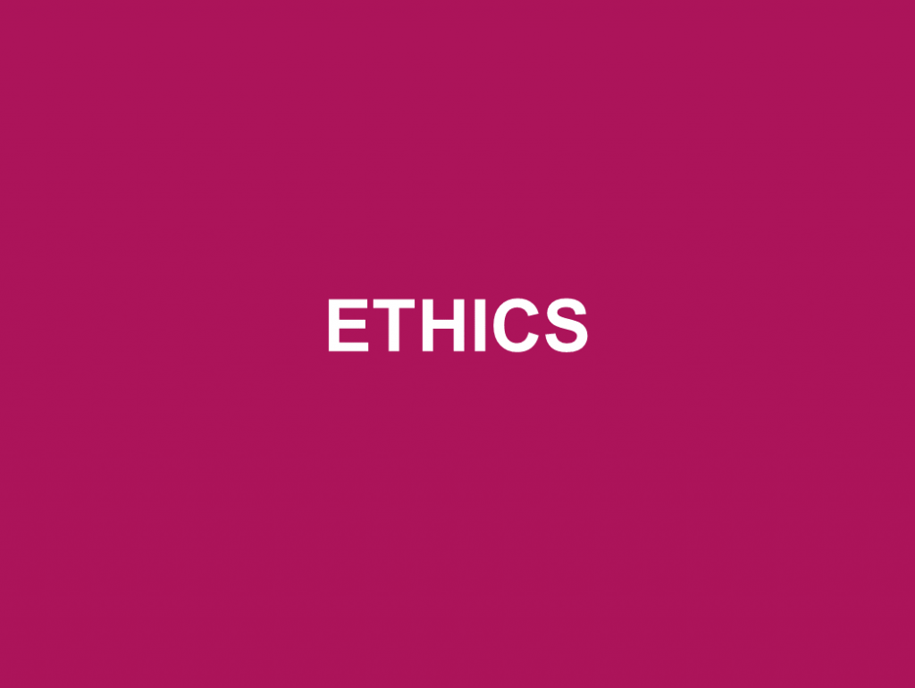 Link to resources on ethics.