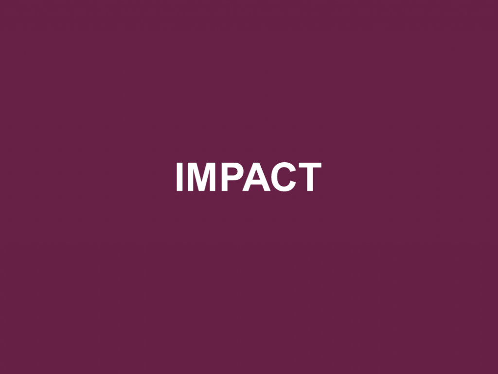 Link to resources on impact.