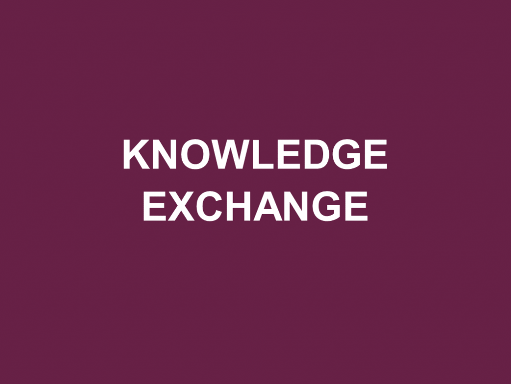 Link to resources on knowledge exchange.