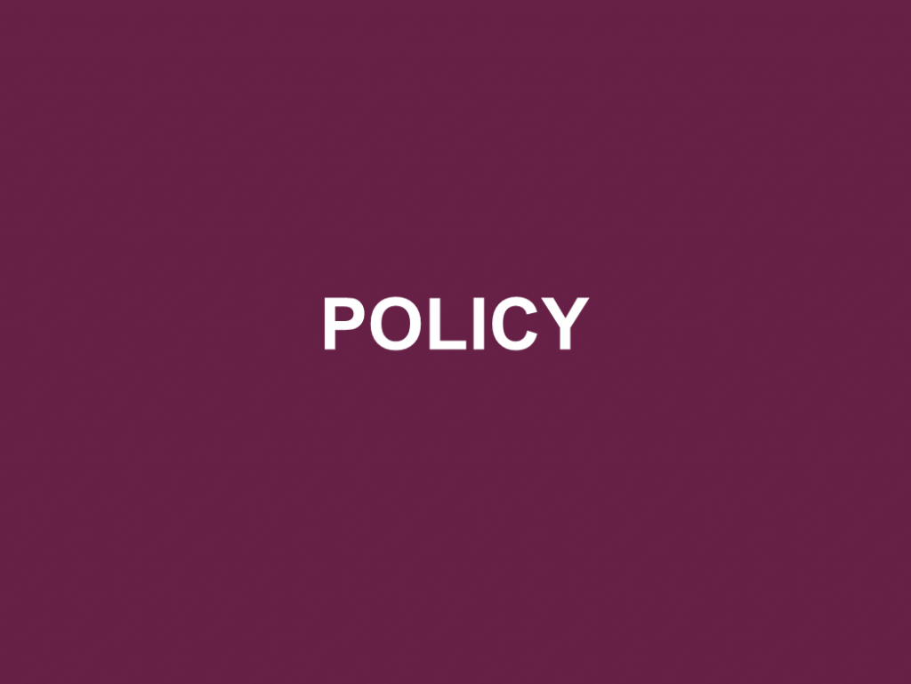 Links to resources on policy. 