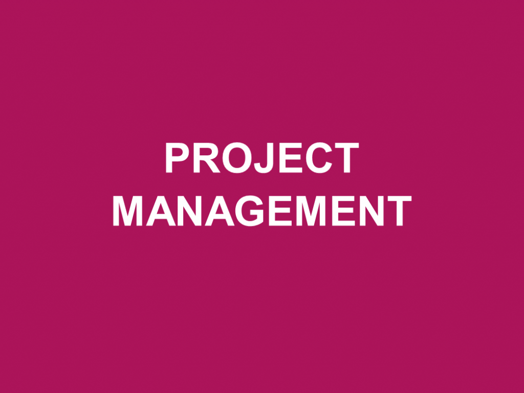 Link to resources on project management.