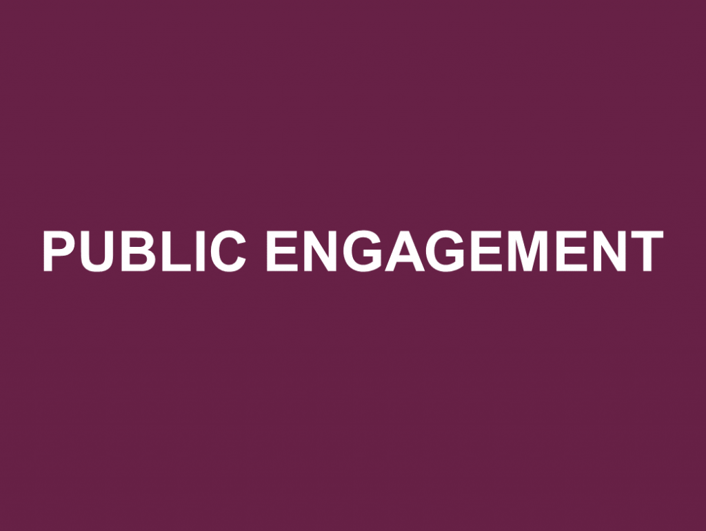 Link to resources on public engagement. 